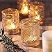 DARJEN Gold Votive Candle Holders Set of 36- Glass Candle Holders Bulk for Table Centerpiece, Tea Lights Candle Holders for Wedding Shower, Party, Home Decor