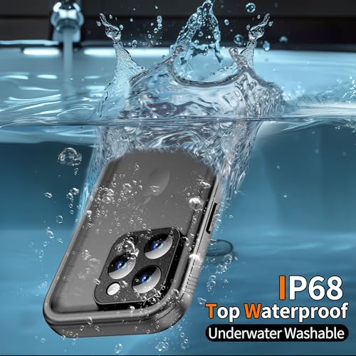 Cozycase for iPhone 11 Pro Waterproof Case - IP68 Underwater Full Body Built in Screen Camera Protector Dustproof Protective Heavy Duty Military Grade Shockproof Rugged Port Phone Cover with Lanyard by Cozycase - Image 2