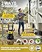 Pressure Washer 1800W, Electric Power Washer Max 135bar with 10M Hose, Adjustable 420L/H Jet Washers, Long & Short Sprinkler, Auto Start/Stop, Overheat Protection, Suitable for Cars, Patios & Gardens