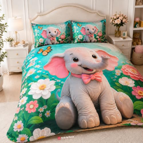 Image of 7D Digital Printed Kids Double Bedsheet Set with Bedsheet Tucker (Free)
