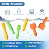 Oral Sensory Stimulation Kit with 6 Soft Textured Heads for Speech Therapy & Feeding Support, Muscle Strength & Phonation Improvement - Blue