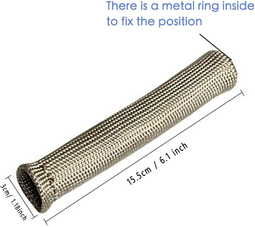 Spark Plug Wire Heat Shield Spark Plug Wire Heat Sleeve Spark Plug Heat Covers 2500 Degree High Temp Heat Tape Protection 8-Pack (Titanium)