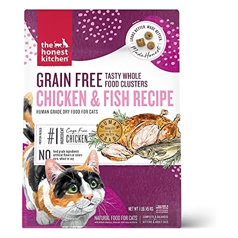 The Honest Kitchen Whole Food Clusters Grain Free Chicken & Fish Dry Cat Food Cover