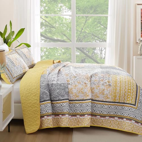 Parure de lit WONGS Bedding Patchwork housse de couette et taies d'oreiller - 4