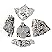 Wooden Stamps for Block Printing on Saree Border, Fabric, Textile, Clay, Pottery, Tattoo & Henna, Set of 5 HASHCART®