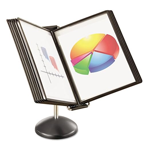 Safco Products 6175BL Desktop Reference System, Black