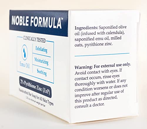 Noble Formula NOBLE-ZNP 2% Pyrithione Zinc (Znp) Emu Oil Bar Soap thumb #1