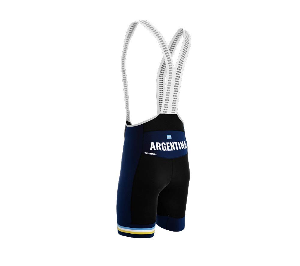 Argentina Blue Code Cycling Pro Bib Shorts Bike for Men Size L
