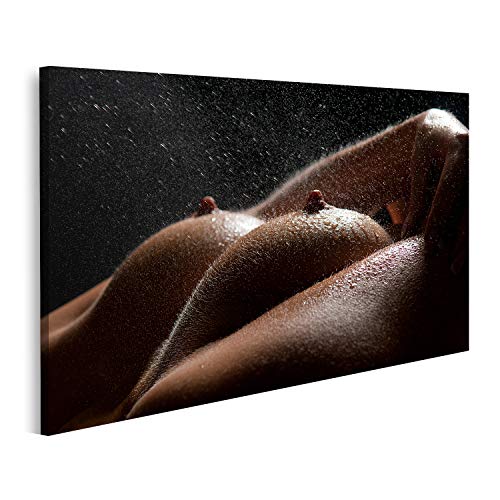Poster éclaboussures d'eau sur la poitrine femme pour décoration murale contemporaine