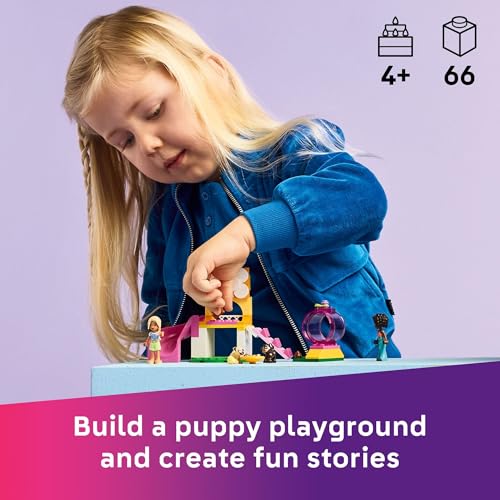 LEGO Friends Puppy Playground Pretend Play Building Toy - Creative Storytelling Playset for Girls & Boys, Ages 4+ - Includes 3 Dog Toys, & 2 Minidolls - Gift Idea for Birthdays & Pet Lovers - 42665 - image 2
