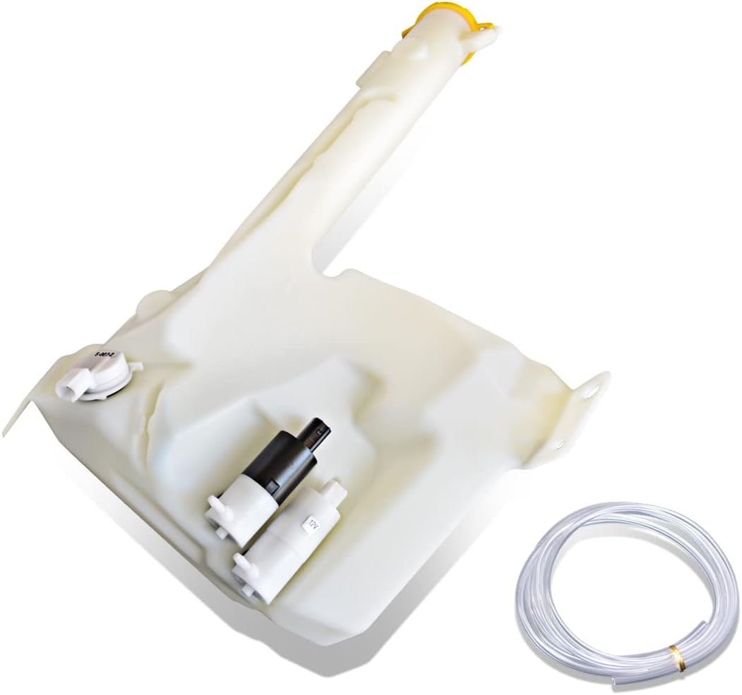 DNA Motoring OEM-WT-CH1288167 Factory Style Windshield Washer Fluid Reservoir w/Cap Pump & Sensor Compatible with 2002-2004 Grand Cherokee