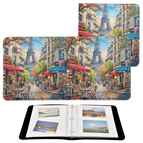 Álbum de recortes Paris Street con fundas plásticas para fotos, álbum fotográfico para viajes, bodas y graduaciones miniatura 2