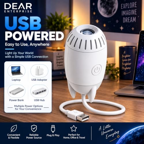 Generic Dear Enterprise Star Projector Lamp for Kids, White - Image 8