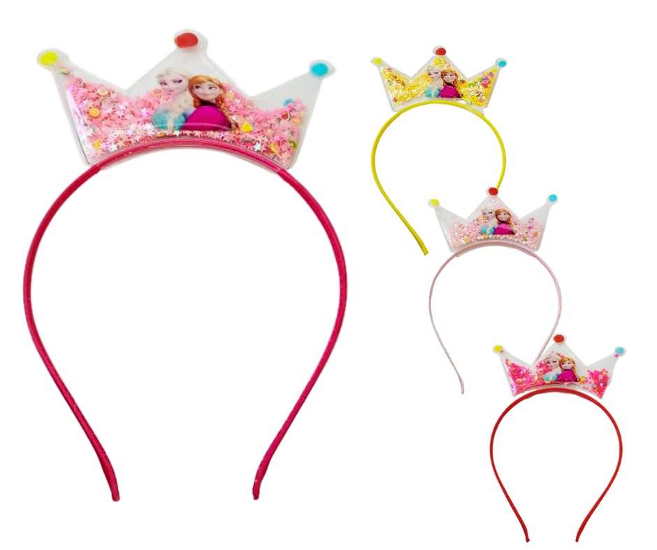 IncyWincy Fashionable Stylish Frozen Theme Anna Elsa Hair Band Crown Hair Accessories for Girls and Baby Girls for Birthday or Casual Use (Pack of 2 - Assorted Colours) (Pack of 2) (B0C7GBJQSL) Amazon Price History, Amazon Price Tracker