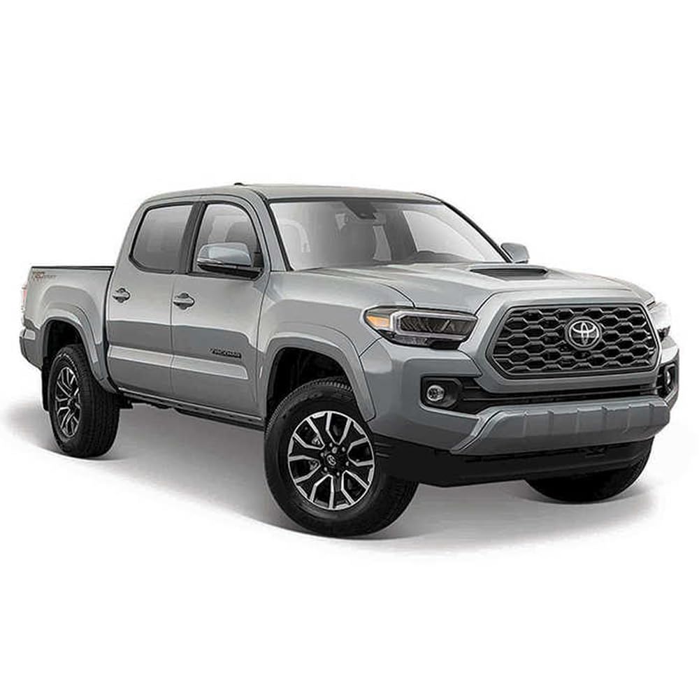 Maisto 2021 TOYOTA TACOMA Pick Up Truck- 1:27 Scale - Incredibly Detailed Die-Cast Replica Collectible Model Vehicle, Gray
