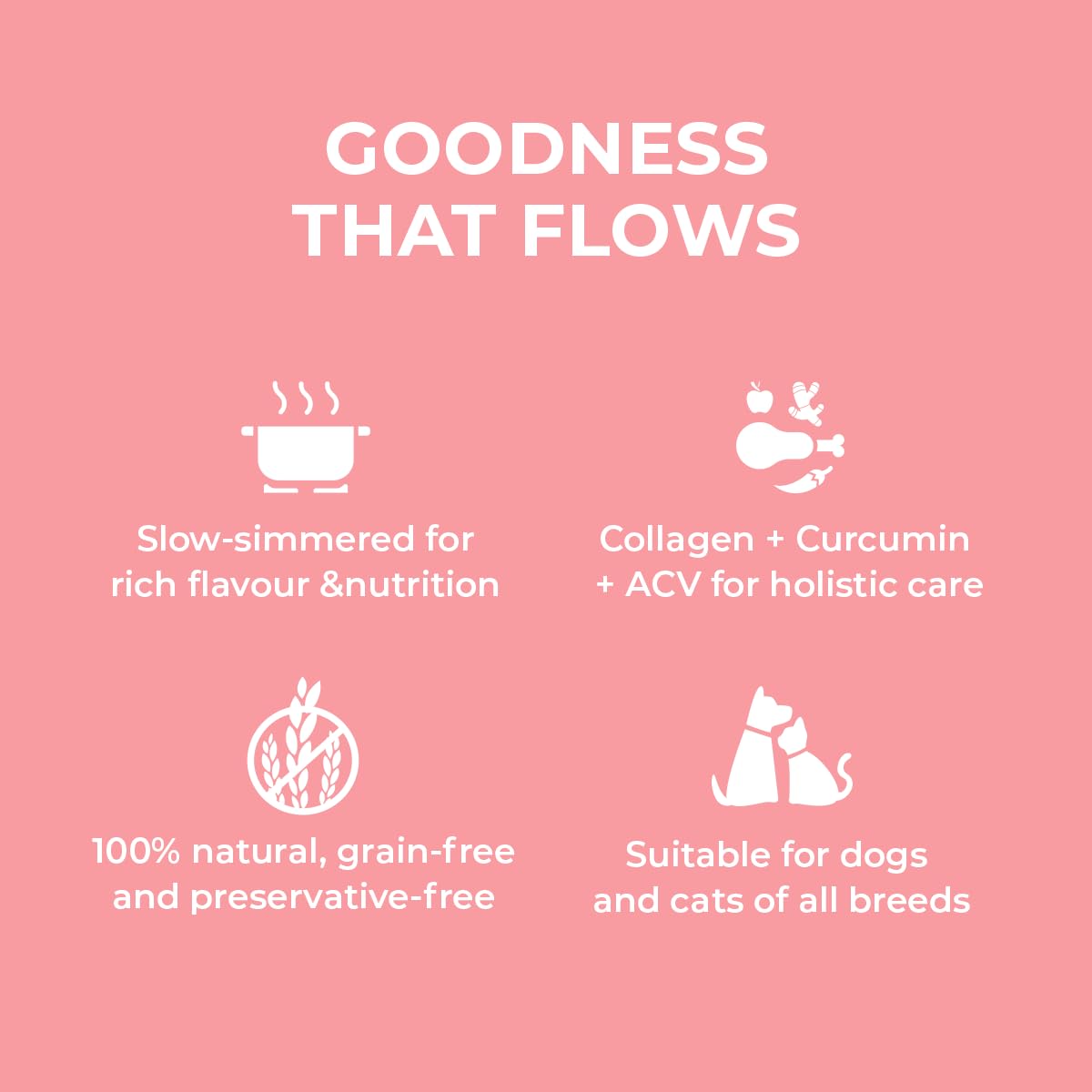 Applod Chicken & Lamb Bone Broth with Pumpkin & Carrot for Dogs & Cats | Protein-Rich Grain-Free Meal Topper with Collagen & Amino Acids | Supports Joint, Muscle, Digestive & Eye Health | 150ml 1
