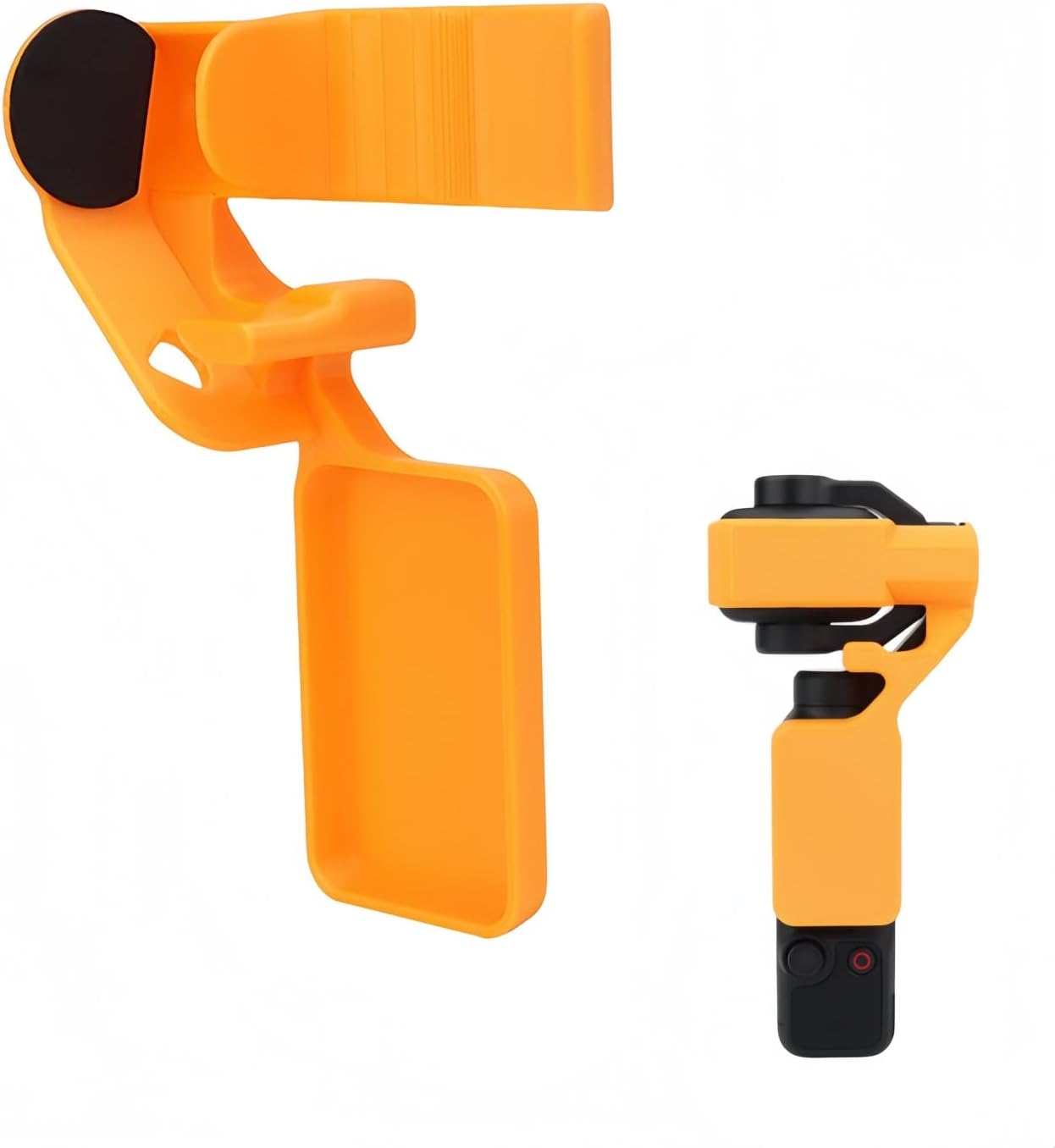 Gimbal Lock Clip, Compatible with DJI OSMO Pocket 4 Pro Camera, Screen Lens Protector, Anti-Shake Storage Cover for Travel Portable Storage (Orange)