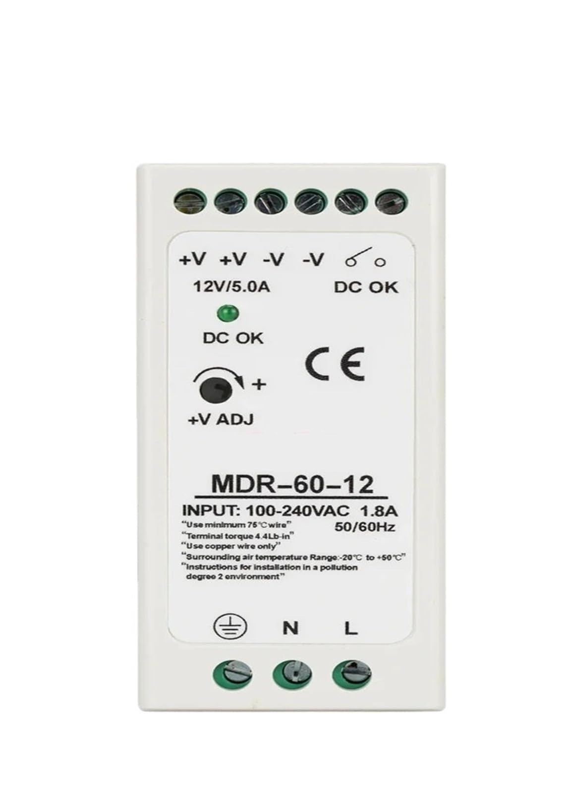 Alimentation 12V 20W MDR pour éviter la surchauffe des armoires électriques