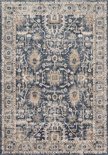 Tapete decorativo Loloi Teagan 6'7" x 9'2" Denim/Pebble miniatura 3