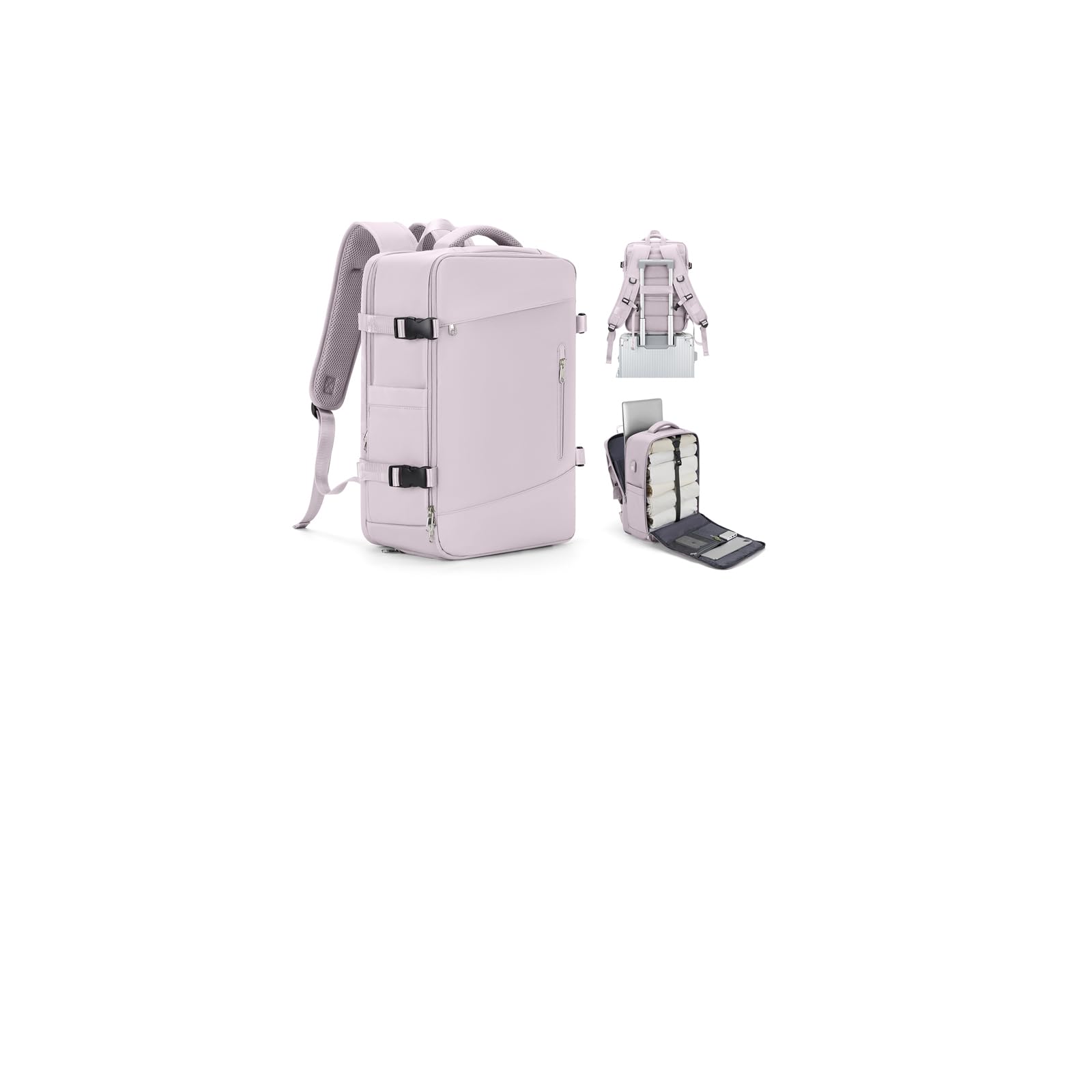 SZLX Borse da Cabina per Easyjet 45x36x20 Zaino da Viaggio aereo Bagaglio a Mano Zaino Ryanair 40x20x25 con porta USB zaino Borsa da Viaggio Impermeabile donna zaino per Computer Casual Daypack