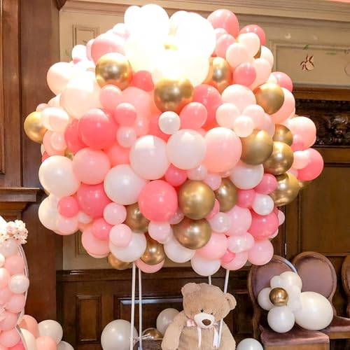 Image of KBZVNAF Pastel Pink Latex Party Balloons 50 Pack 12 inch