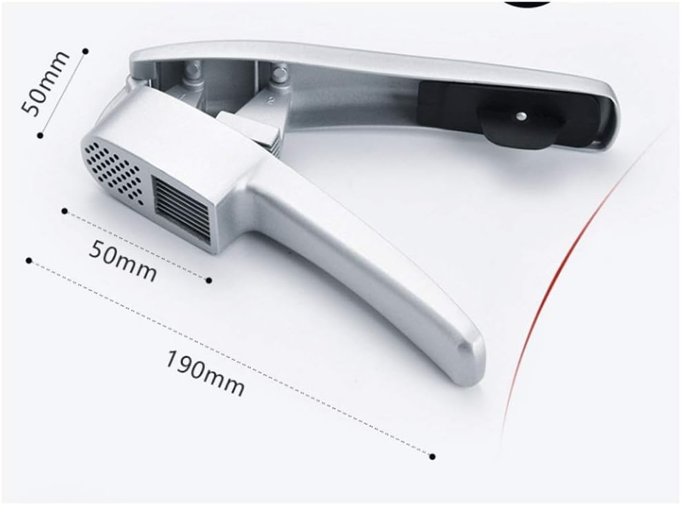 Garlic Press Mincer and Slicer 2 in 1 Kitchen Gadget Aluminium Crusher Grinder Chopper for Tool
