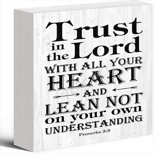Decor Sign Trust in The Lord with All Your Heart