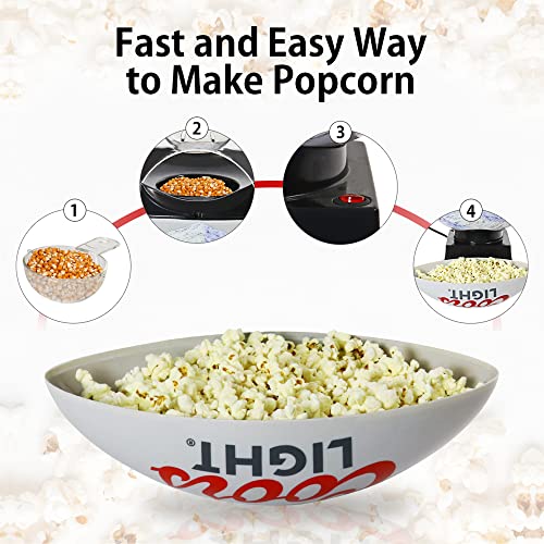 Coors Light Hot Air Popcorn Maker, Football Shaped Air Popper, With Serving Bowl, Kernel Measuring Cup, Butter Melter, Makes Healthy Snacks With No Oil Or Microwave, For Movie Nights And Sports Fans #TOP5