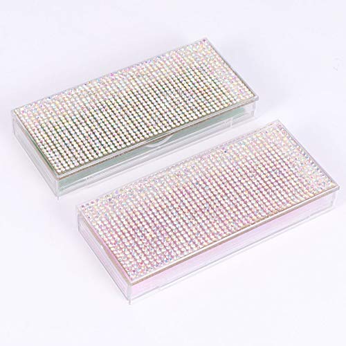 FRCOLOR 2 Pcs Casos de CÃ­lios Falsos de Strass Caixa de Embalagem de CÃ­lios de PlÃ¡stico Ferrament