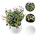 TOPPERFUN Artificial Bonsai Plant Ornament Maintenance Faux Flower Pot for Home and Office for All Occasions Allergy-Friendly Greenery Display