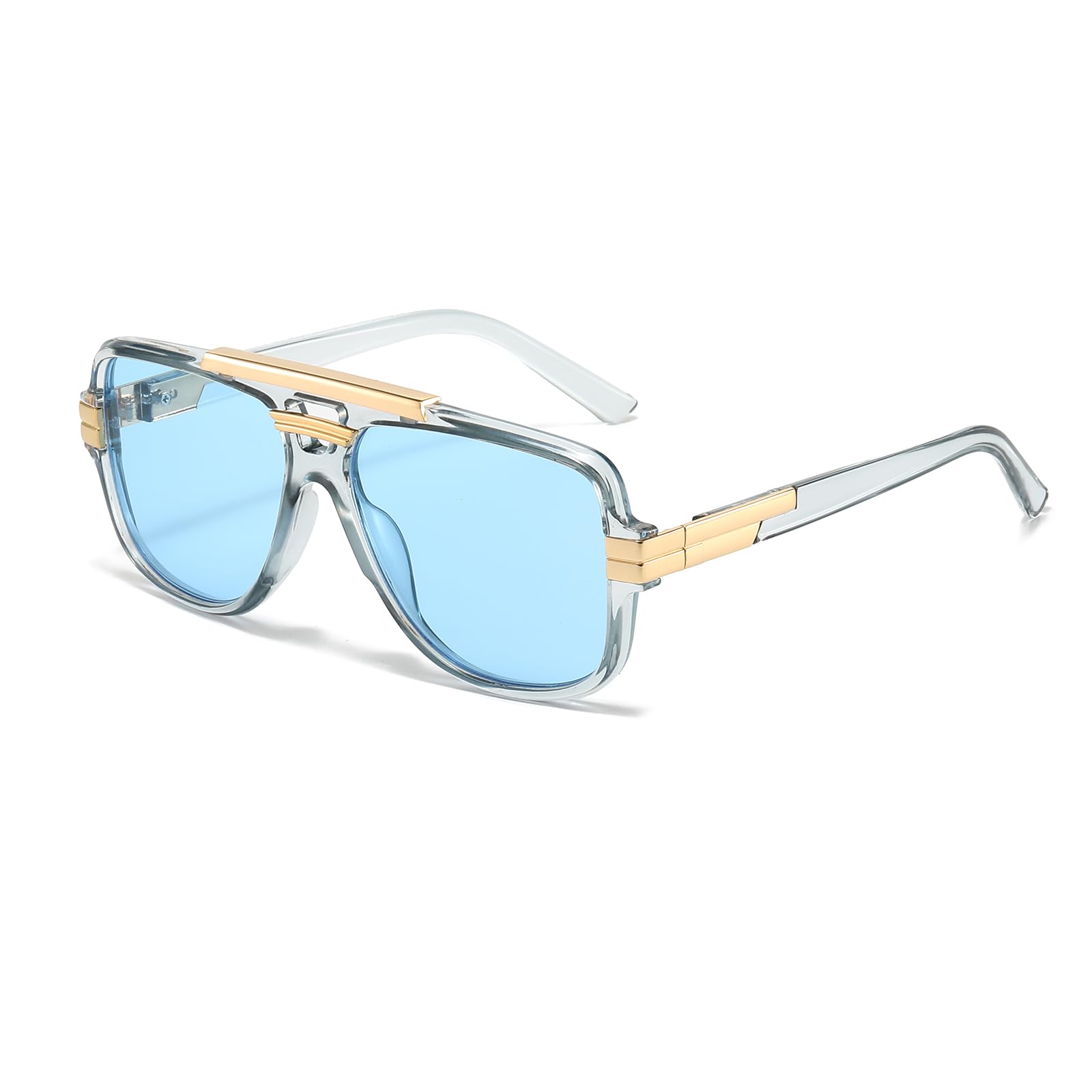Retro Pilot Sonnenbrille Doppelbrücke - UV400 Schutz, Polarisierte Gläser, Für Damen & Herren