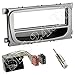 Produktbild Einbauset: Autoradio 1-DIN Radioblende Blende + Fach Silber + Quadlock Radioanschlusskabel Radio Adapter für Ford Mondeo (BA7) ab 06/2007 Focus (DA3) S-MAX (WA6) Galaxy (WA6) ab 2007 C-MAX (DM2)