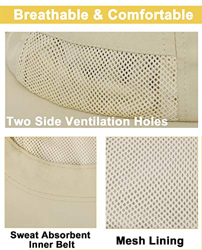 Simplicity Infant Summer Hat Khaki Wide Brim Travel Sun Hat Foldable Infant Boy, Khaki_0-12 Months #TOP3