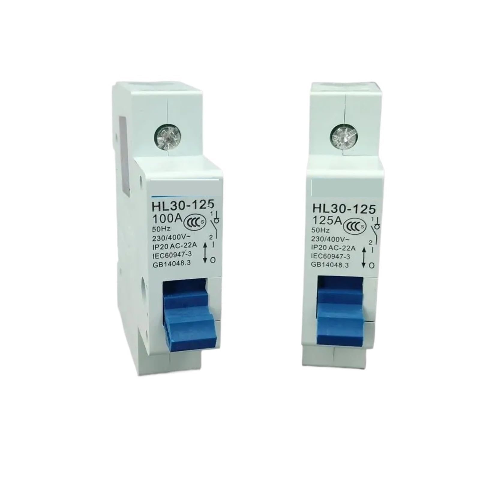 YFHGULBTK HL30 One Pole Main Isolating Switch 100A 125A 1Pcs(100A)
