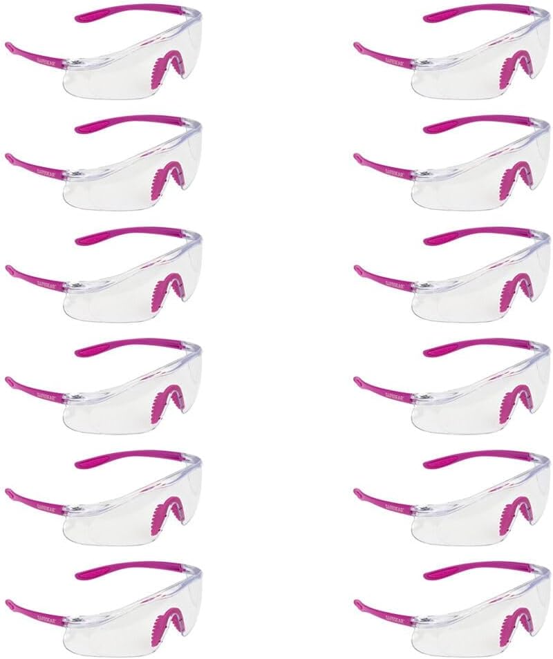 J. J. Keller & Associates, Inc. Colored Safety Glasses, ANSI Z87.1, Anti-Fog, Anti-Scratch, 12 Pk, SAFEGEAR