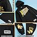 Fortnite Tracksuit Set for Boys, Teens, 2-Pc Hoodie & Joggers, Pullover Sweatshirt with Kangaroo Pocket, Gamer Gifts for Boys (7-8 Years, Black/Yellow)