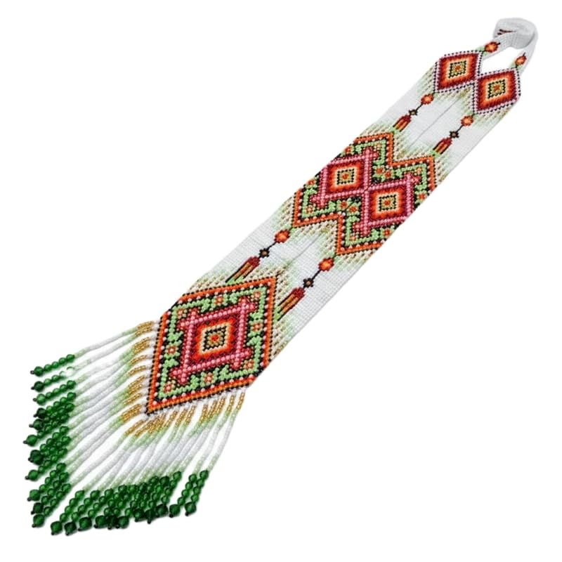 Collier Gerdan ukrainien perles hypoallergénique sans métal LKBEADS