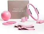 Essential Pilates Kit & Equipment — Pilates Ring, Mini Ball, Resistance Bands, Hand Weights, Adjustable Ankle & Wrist Weights, Gliding Discs | 7-Piece Studio-Quality Set for Home & Studio