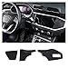 lifmagic 3pcs / Ensemble d'accessoire de Voiture de Style en Fibre de Carbone Ajustement pour Audi Q3 2019 Voiture Dashboard décoration de la décoration de Couverture Garniture Autocollants