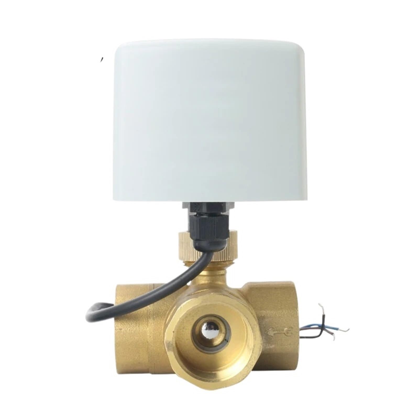 Vanne de zone motorisée 24V 3 voies 1 pouce 1/2 en laiton pour chauffage et eau