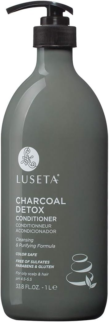 Luseta Charcoal Detox Hair Conditioner - Purifying Charcoal Conditioner - Volumizing & Moisturizing 33.8oz