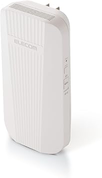 Elecom WTC-W602-W WiFi Wireless LAN Repeater, Wi-Fi 6, 11ax, 2402+574Mbps, Direct Plug in Outlet, EasyMesh Compatible, Remote Mode Included, White
