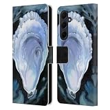 Head Case Designs Licenza Ufficiale Paul Brent Ostrica Nera Creature Marine Custodia Portafoglio in Pelle Compatibile con Samsung Galaxy A35 5G