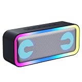 Altavoz Bluetooth Portátil Potente 40W, Speaker de Exterior para Viajes/Deportes/Fiestas/Ciclismo