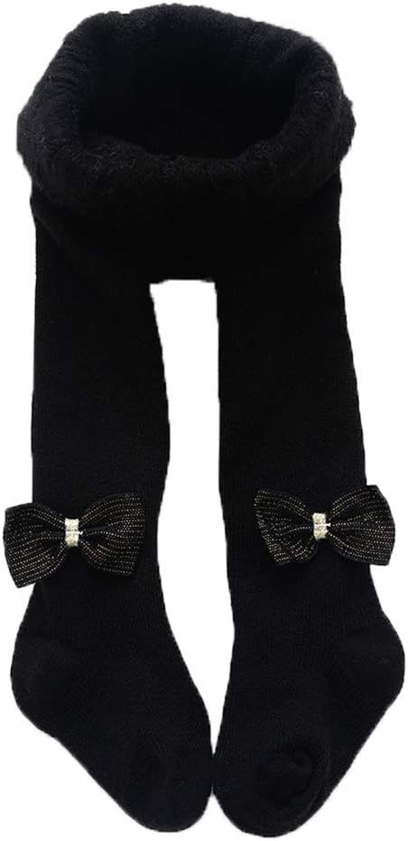 YAMEEBaby Toddler Girls Tights Fleece Lined For Winter Warm Cable Knit Pantyhose Cotton Leggings Stockings Plus Size