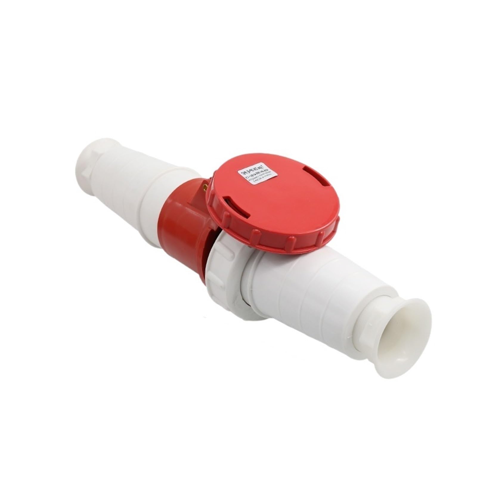 Prise d'aviation 5 broches rouge 63A connecteur industriel etanche