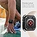 Spigen Rugged Armor Designed for Apple Watch Case Series SE3/9/8/SE2/7/6/SE/5/4 41mm/40mm Durable TPU Cover - Black