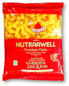 Bambino Spirali Nutraawell Premium Pasta 200g Unique