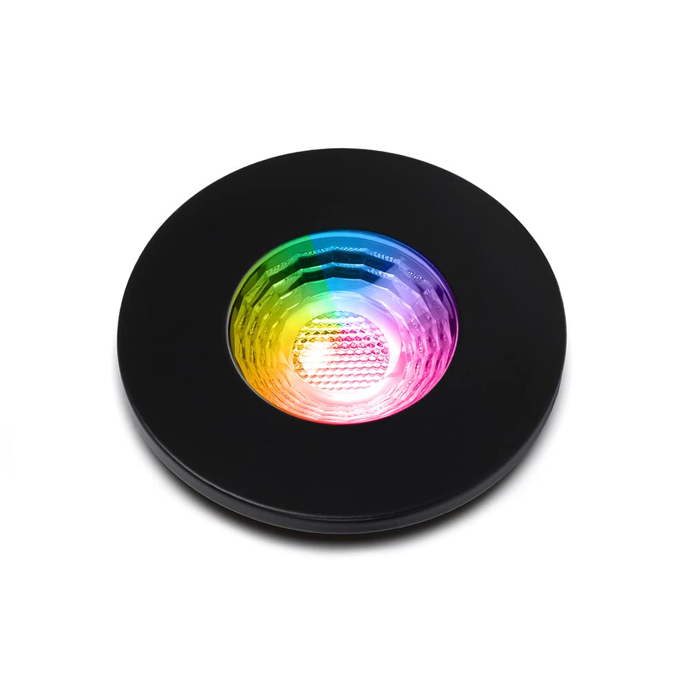 Lieber Black Matt Ip65 Fire Rated Colour Changing Downlight Smart Spot Lights For Home Or Office. Works With Tuyu Smart Home Free App.