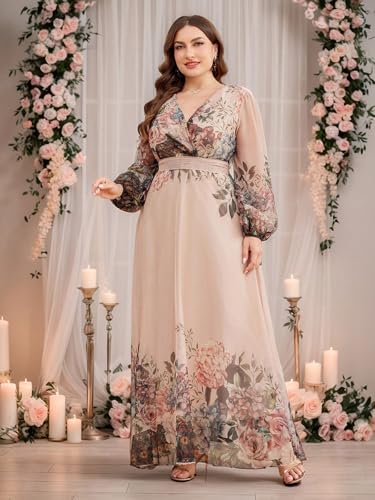 Image of TOLEEN Women's Plus Size Sequin Dress Luxurious Style Formal Cocktail Evening Party Maxi Dresses